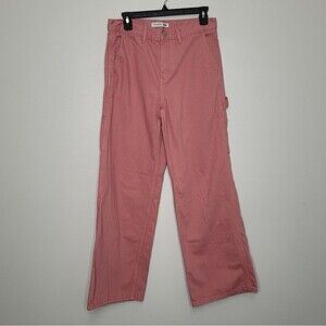 JW Anderson for Uniqlo Pink Mauve Carpenter Baggy Fit Jeans Sizd 26